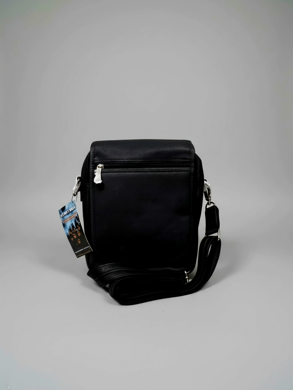 Black leather concealed carry handbag by Gun Tote'n Mamas New w/ Tags 11"×9"